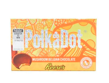 Reese’s PolkaDot Magic Mushroom Belgian Chocolate